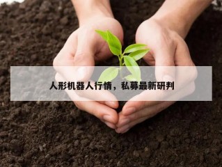 人形机器人行情，私募最新研判